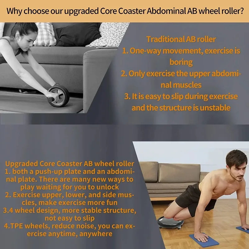 Four-Wheel Abdominal Roller