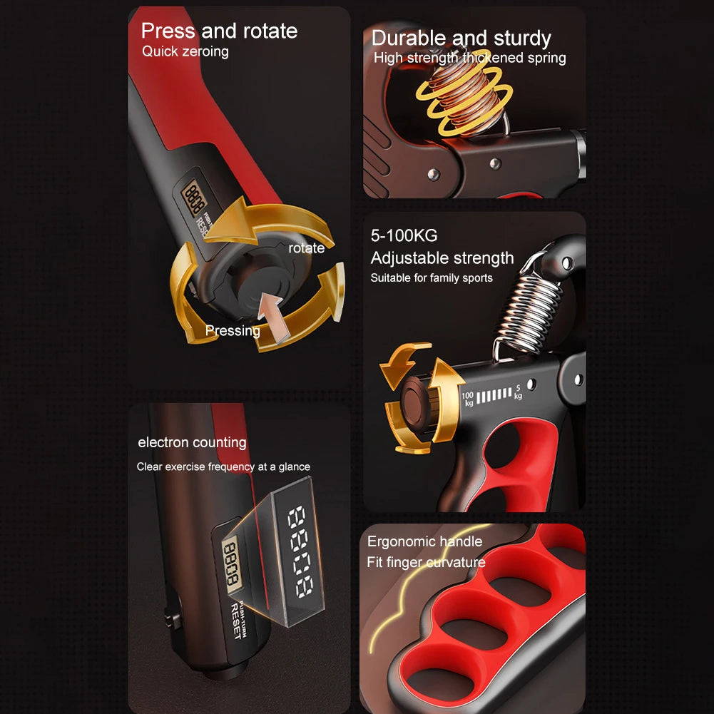 GripMax Pro Adjustable Hand Strengthener