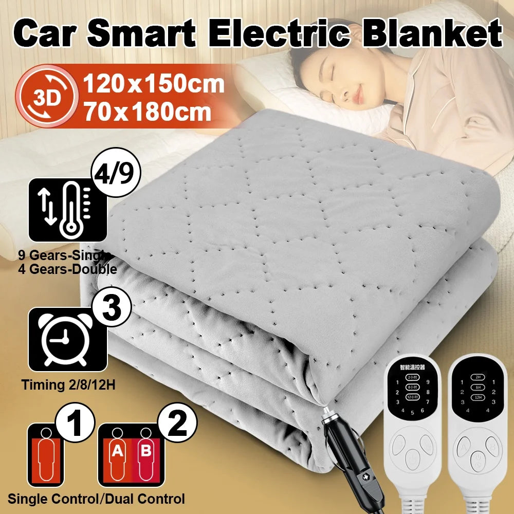 WSXTCUN 12V Electric Heating Blanket