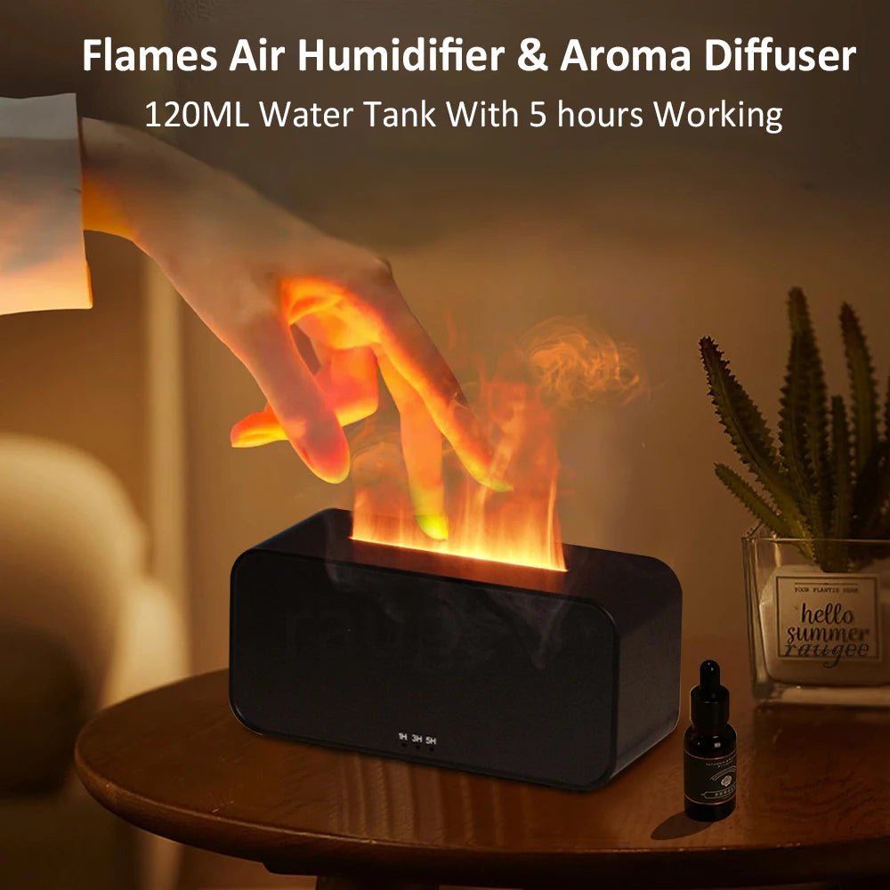 Air Aroma Flame Humidifier Diffuser