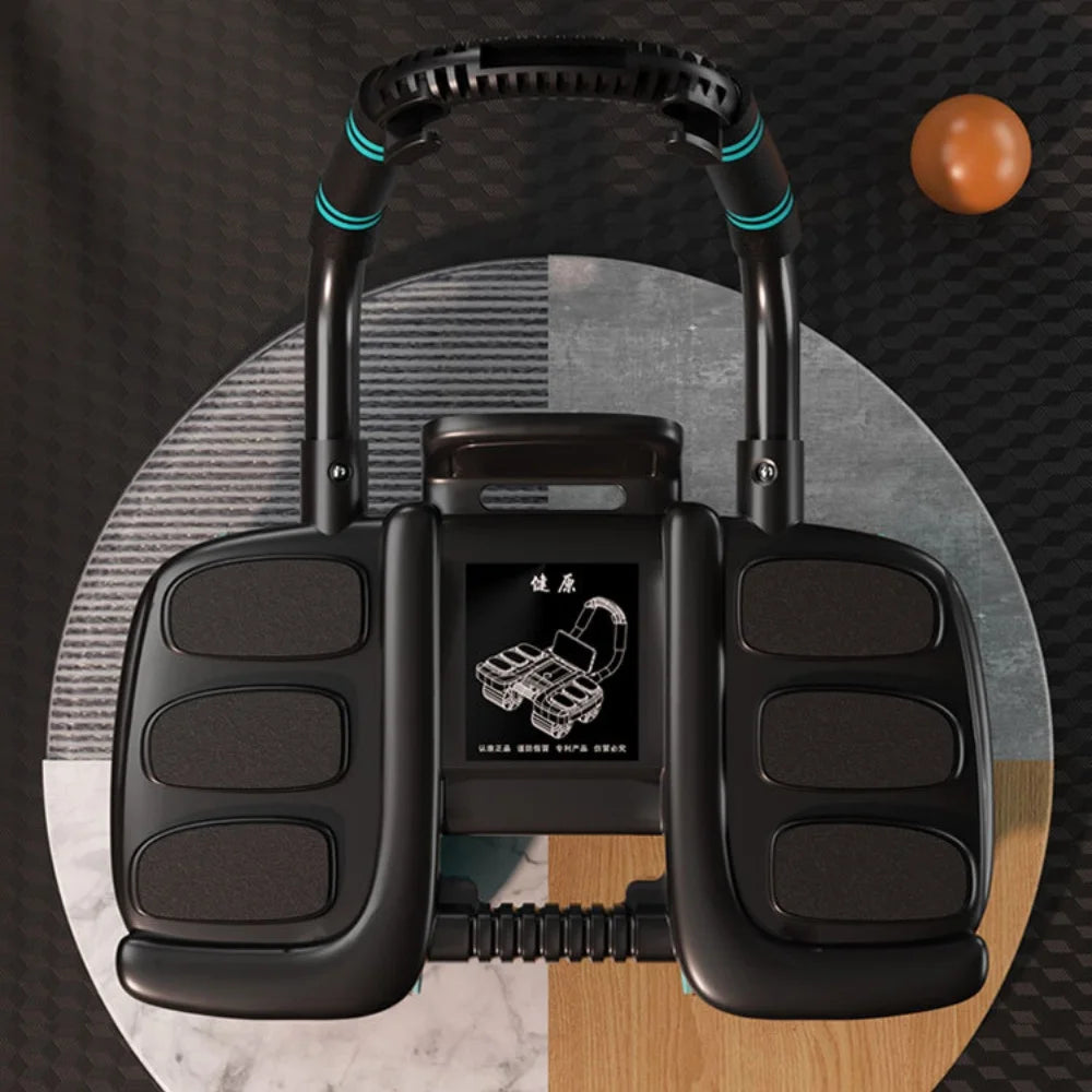 Automatic Rebound Six-Wheeled Abdominal Wheel