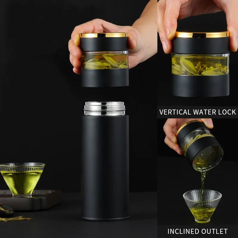 Smart 450ML Insulated Tea Bottle with LED