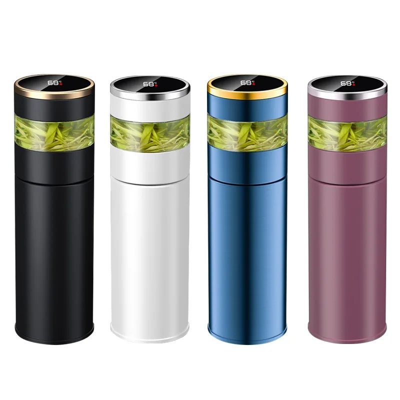 Smart 450ML Insulated Tea Bottle with LED
