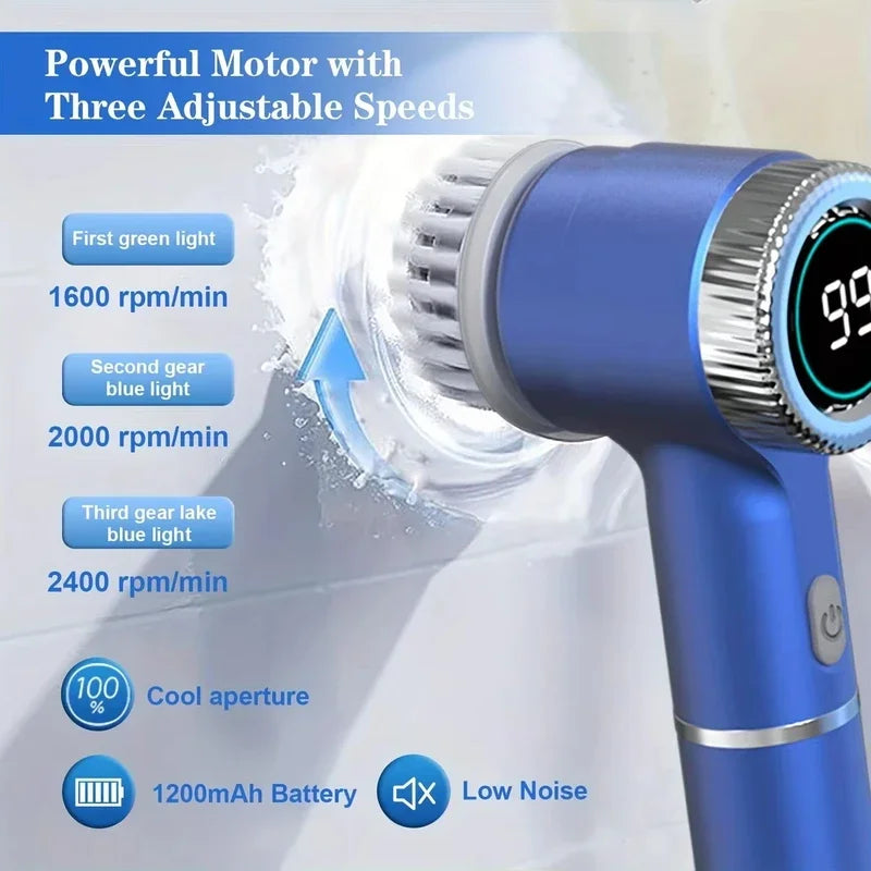 AquaSpin Pro – Waterproof Wireless Cleaning Brush