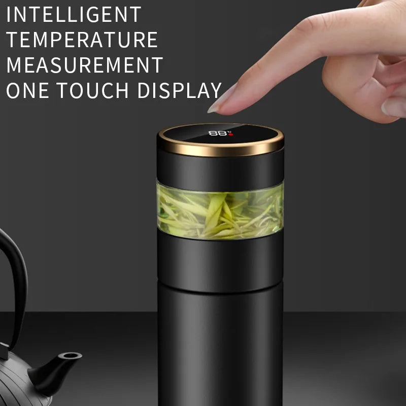 Smart 450ML Insulated Tea Bottle with LED